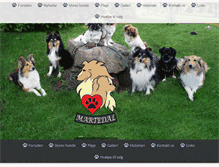 Tablet Screenshot of kennelmartedal.dk